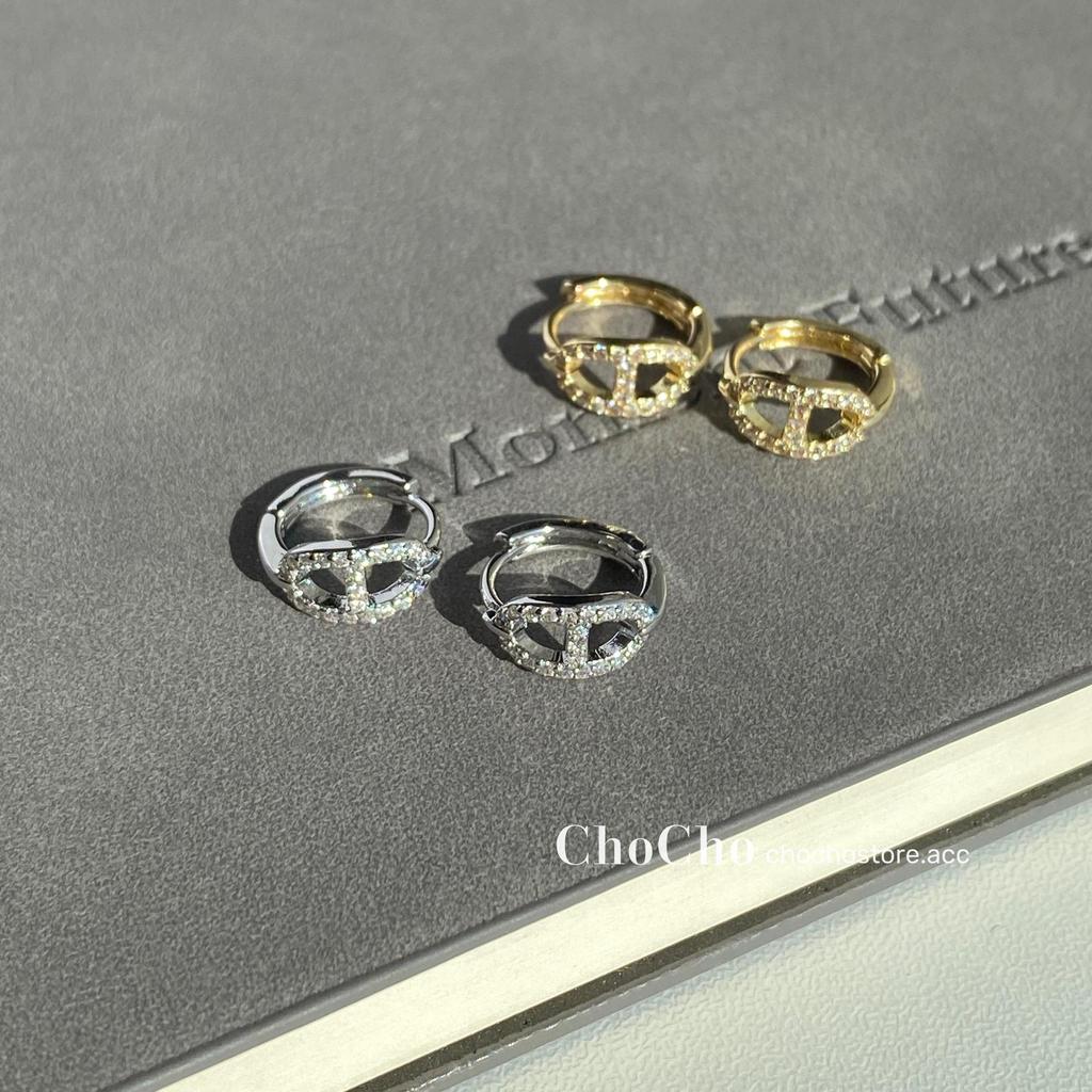 Elegant Fashion Rhinestone Pig Nose Ear Cuff Stud Earrings Geometrics Hoop Earrings for Women Office Party New Jewelry Gift 2026