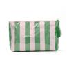 Cross-border Striped Cosmetic Bag High-value Large-capacity Cosmetic Storage Bag Contrasting Color Travel Portable Cosmetic Bag