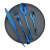 4Pcs/Set Rose Dinnerware Set Stainless Steel Cutlery Set Dinner Knife Fork Tea Spoon Tableware Set Home Kitchen Silverware Set