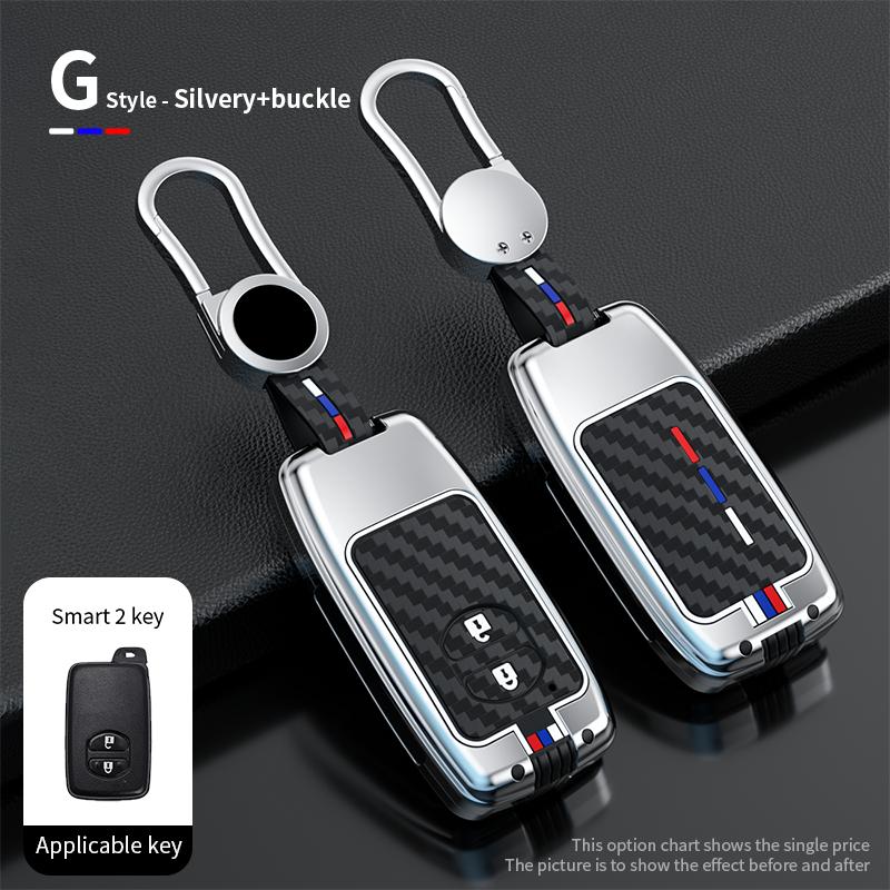 Zinc Alloy Car Key Case Cover For Toyota Camry Prius Land Cruiser Prado 150 Crown For Subaru Foreste XV Holder car accessories