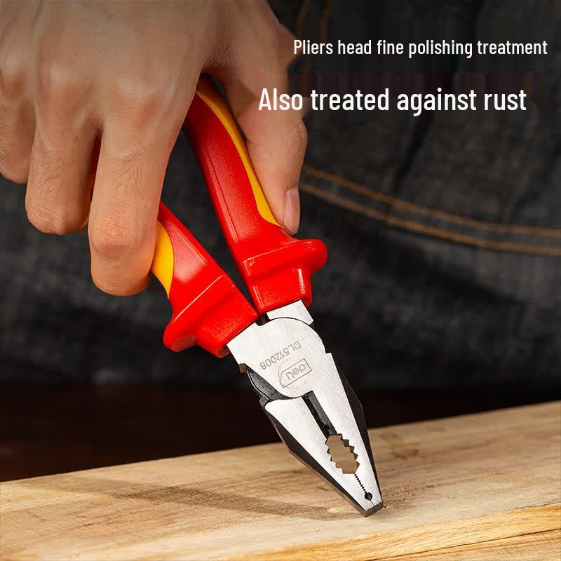 Deli 8-inch Insulated Electrician's Pliers