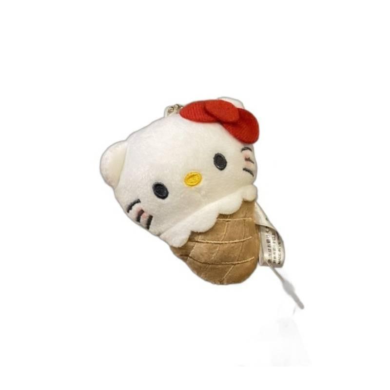 Hello Kitty Plush Toy Ice Cream Cone Charm For Backpacks And Gifts