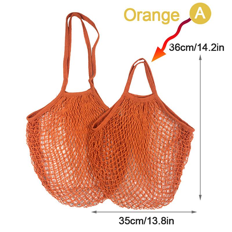 Reusable Grocery Produce Bags Cotton Mesh String Net Tote Bag Fruit Vegetable