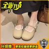 White French Small Fragrant Wind Light Mouth Thick Heel Single Shoes Women's 2025 New Spring Versatile Round Head Retro Mary Jane Shoes