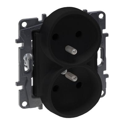Double Power Socket with Grounding for Multiple Frames, Terminals