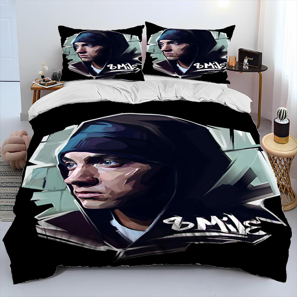Hip Hop Art Rapper Legend Star Comforter Bedding Set,Duvet Cover Bed Set Quilt Cover Pillowcase,king Queen Size Bedding Set kids