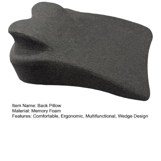 Back Pillow Wedge Memory Foam Leg Support Pillow Bed Knee Relief Pillow Couples Butt Cushion for Elevating Back Legs Knees Sleeping