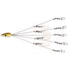 Umbrella Rigs Fishing Rigs 5 Arm Rigs Swimbait Set with 4 Leaf