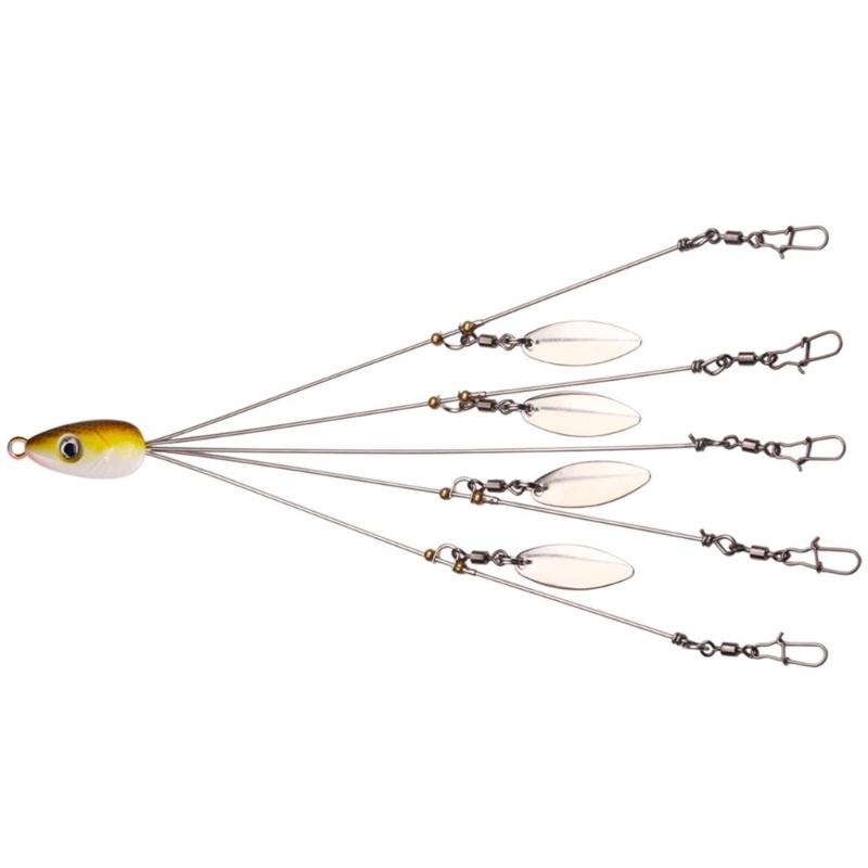 Umbrella Rigs Fishing Rigs 5 Arm Rigs Swimbait Set with 4 Leaf