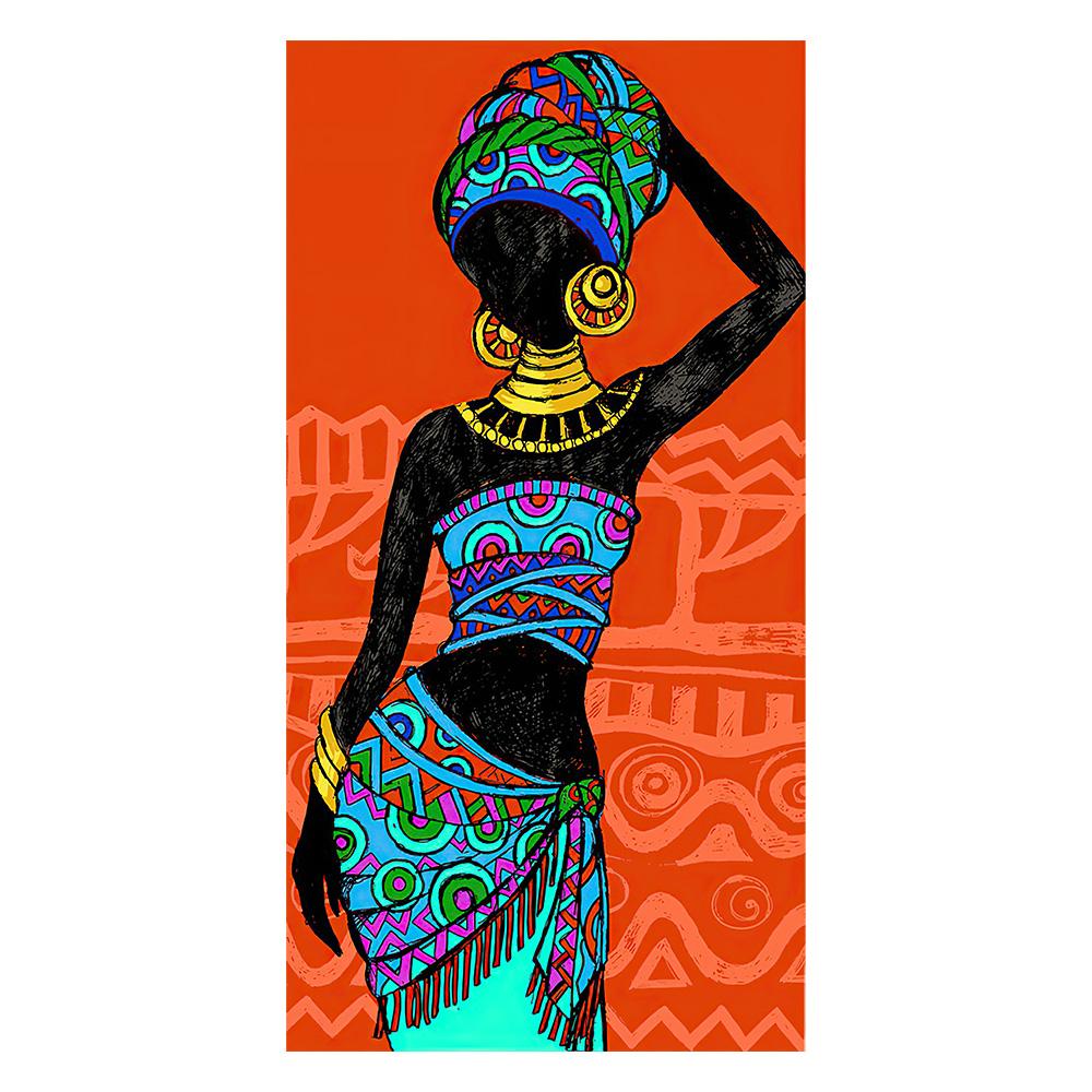 Afrikanische Schwarze Frau Leinwandmalerei Vintage Wandkunst Figuren Drucke Für Wohnzimmer Zuhause Raum Wand Dekorative Bilder