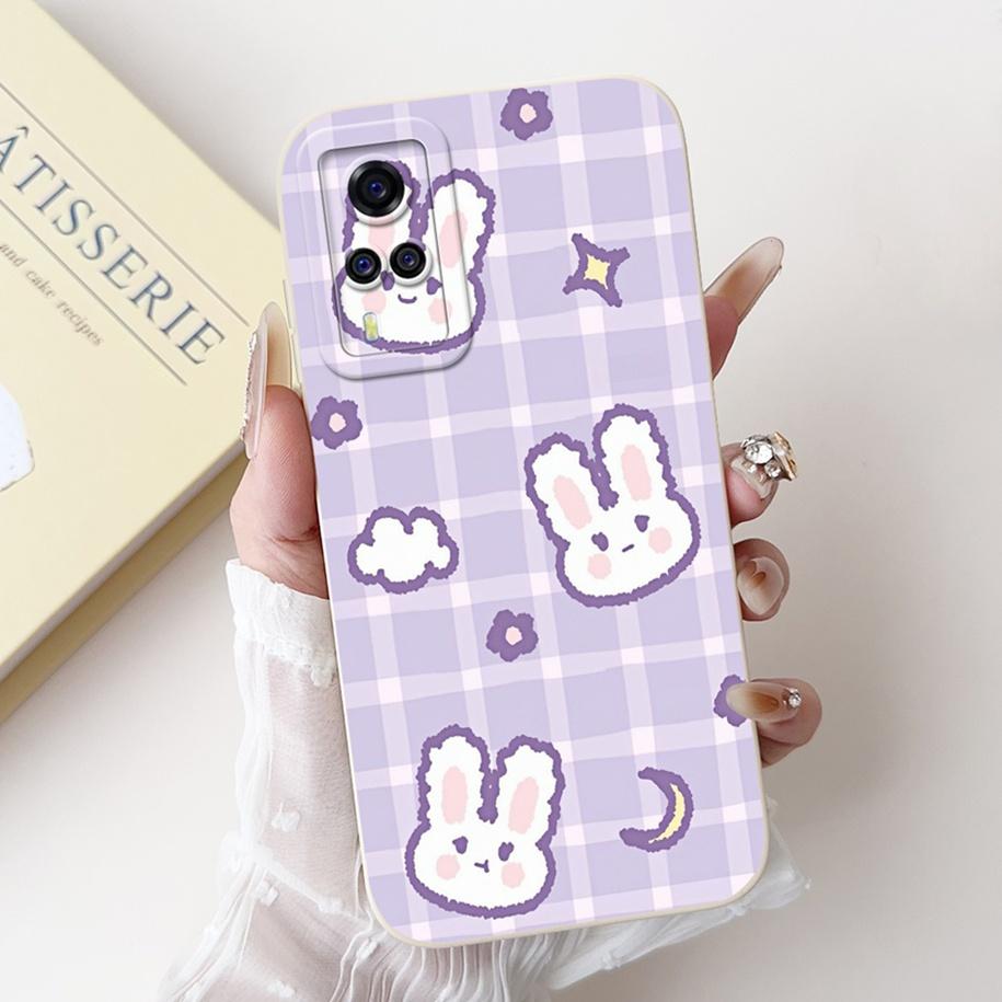 For Vivo Y51 2021 Case V2030 Cover Cute Fashion Space Cartoon Soft Silicone Matte Funda For Vivo Y31 2021 Y51A Y51s Y53s 4G Capa