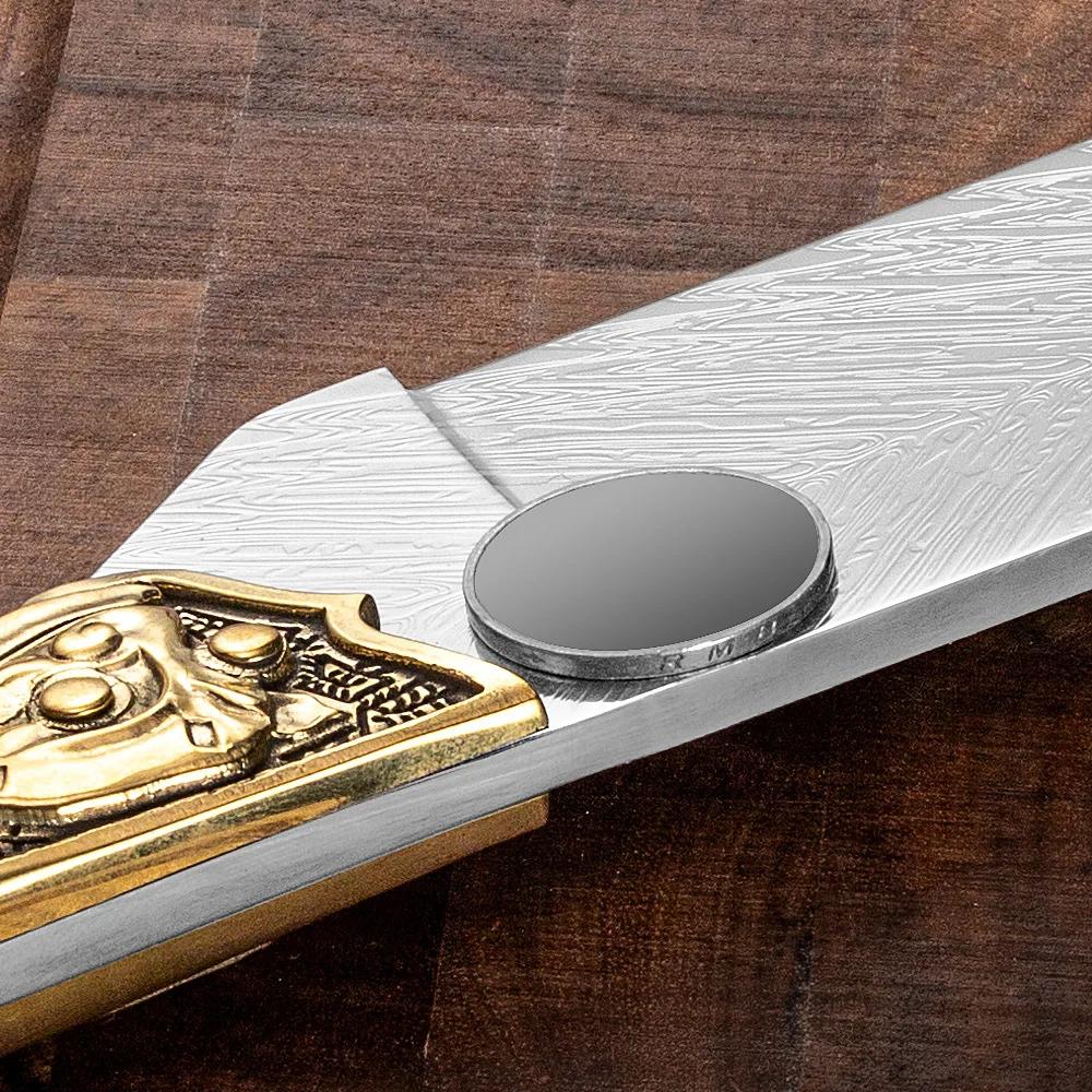 Knife Slicing Fish Meat Butcher Boning Knife Damascus Steel Wood Handle Utility Knife Chef Barbecue Cleaver Meat Kitchen Knives