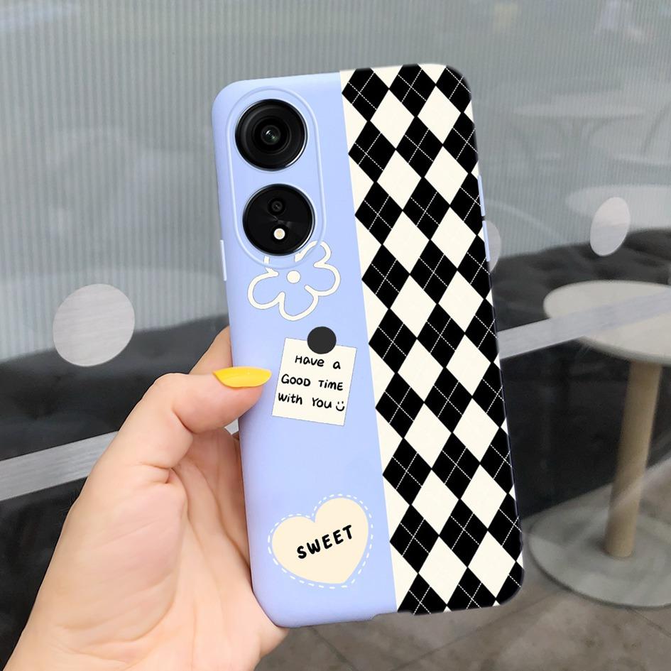 Für OPPO Reno8 T 5G Hülle Cover OPPO A78 Leopard Handyhülle Niedliche Kuh Weiche Rückseite Für OPPO Reno 8T 5G A 78 OPPOA78 A1 Pro Hülle