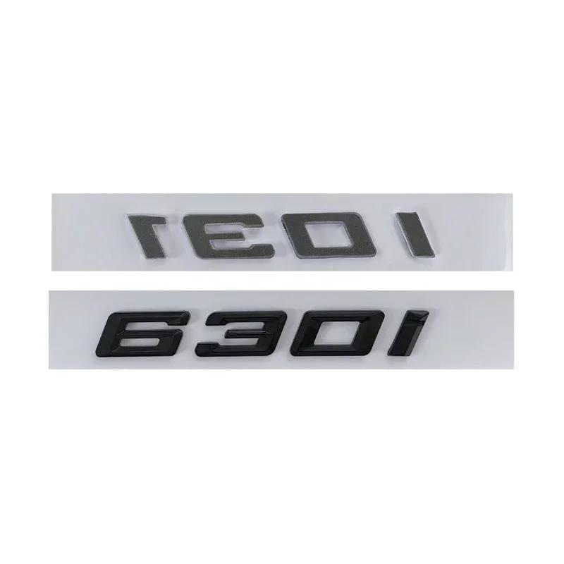 3D ABS Chrome Black Car Rear Trunk Letters Badge Sticker For BMW Lettering 1 2 3 4 5 6 7 Series Logo Emblem Auto Accessories