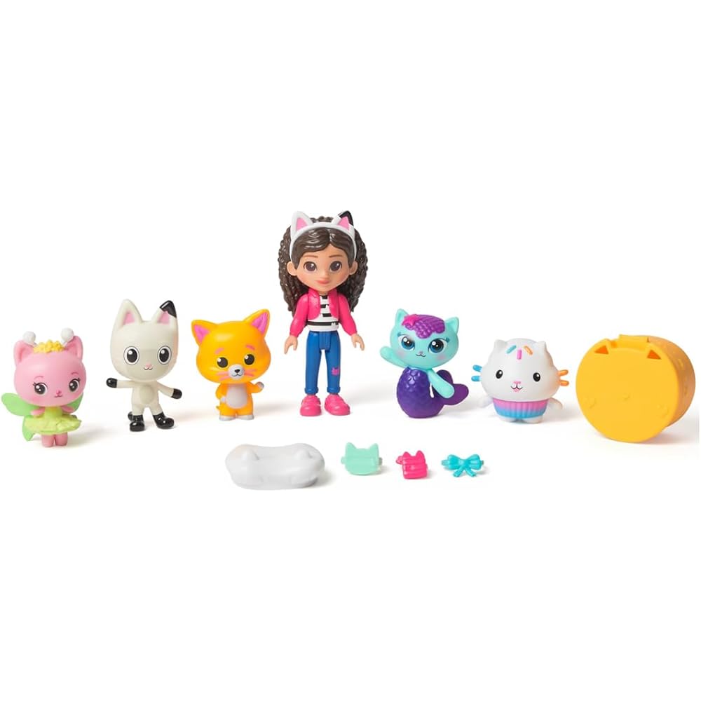 Takara Tomy Gabby's Dollhouse Movie Nyancat Venture Crew Figure Set