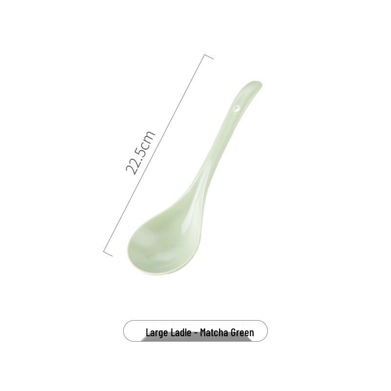 Chinese Ceramic Soup Spoon