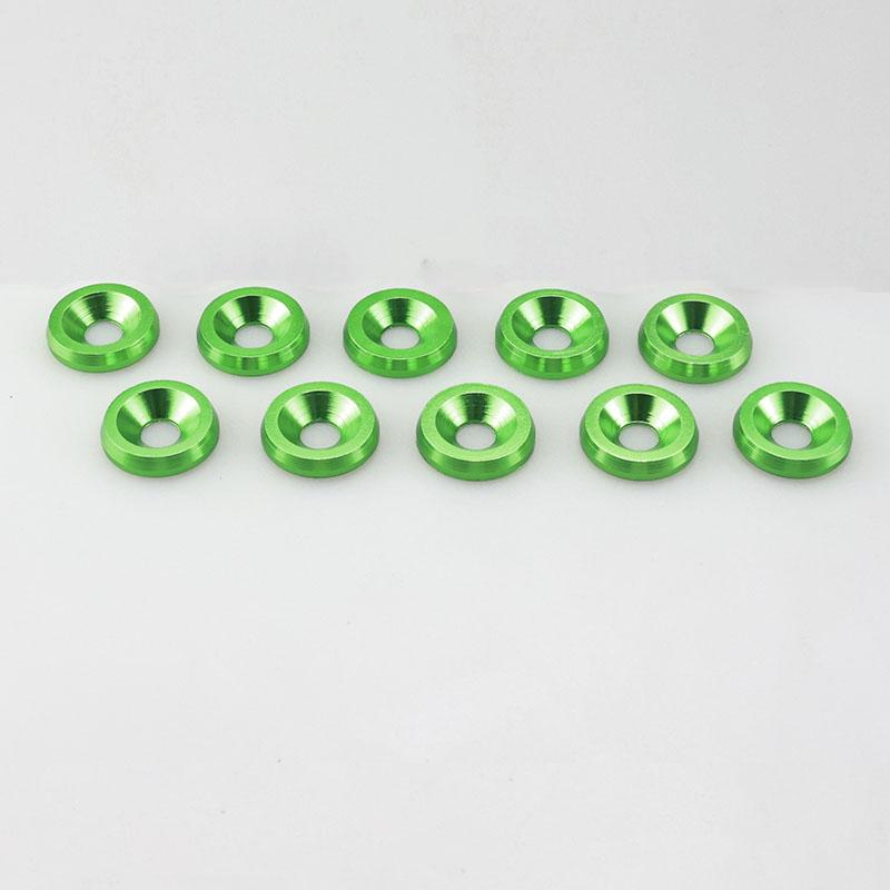 10Pcs M6 Car Modified Hex Fasteners Fender Washer Bumper Engine Concave Screws Car-styling Parts