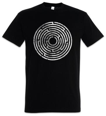 Circle Maze Men's T-Shirt Mens Womens Tees Top Circle Gyro Spiral Hypnosis Hypnotist Maze