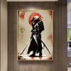 Japanese Last Dark Oni Samurai Warror Wall Picture Bushido Art Canvas Painting for Living Room Home Decor Room Poster and Print