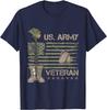 US Army Veteran Flag TShirt 100 Cotton ONeck Short Sleeve Summer Casual Unisexs Tshirt Streetwear