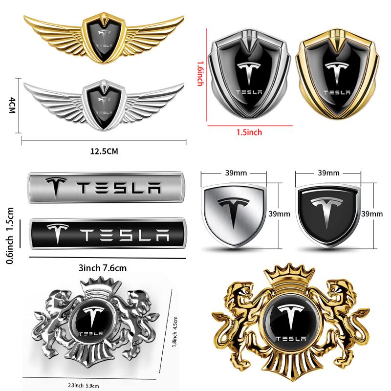 1 buc Metal Autocolante Accesorii Caroserie Portbagaj Aripă Mașină Pentru Tesla Model 3 Model S X SpaceX Cybertruck Model Y Coil Mod Roadster