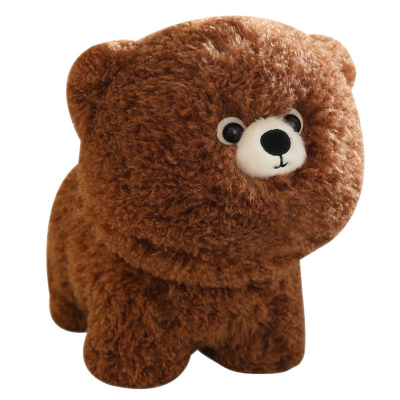 Cute Simulation Furry Dog Plush Doll Long Hair Cat Panda Toy Child Throw Pillow Children'S Day Gift