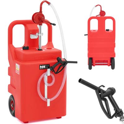 Portable Fuel Tank With Hand Pump On Wheels 20 L/Min 120 L
