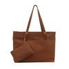 Minimalist temperament large capacity tote bag women's new simple shoulder armpit bag slack two-piece handbag
