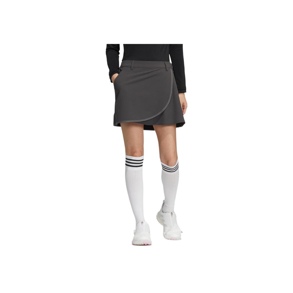 Adidas Super Stretch Skirt Solid Color Logo Print Comfortable Casual Flared Skirt Women skirts Black HG1735
