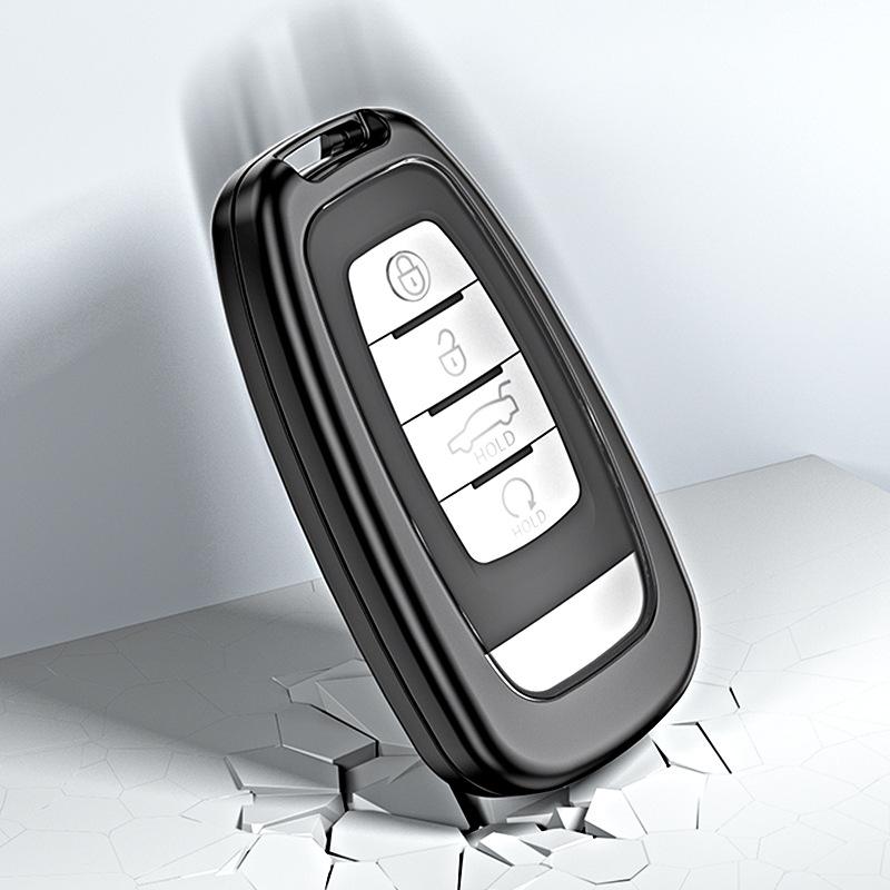 New Hongqi H5 Aluminum Alloy Car Key Case with Full Coverage