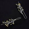 Huitan Unique Aesthetic Branch Design Hook Earrings for Women Romantic Wedding Party Engagement Daily Accessories Zircon Gift