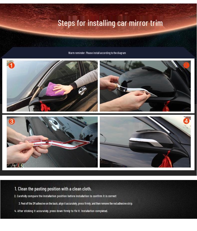 Hyundai IX25 Rearview Mirror Trim Decoration Strip Cover