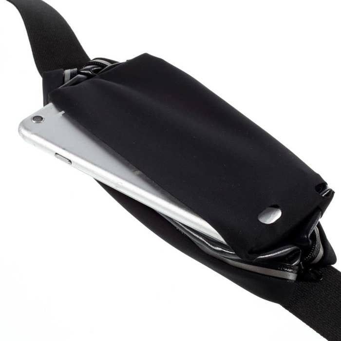 Pour Cricket Debut Smart (2022) Sac de Taille Réfléchissant à écran Tactile Résistant à l'eau - Noir
