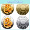Chinese Dragon Memorial Medal 3d Colorful Relief Badge Perfect New Chinese Style Ornament