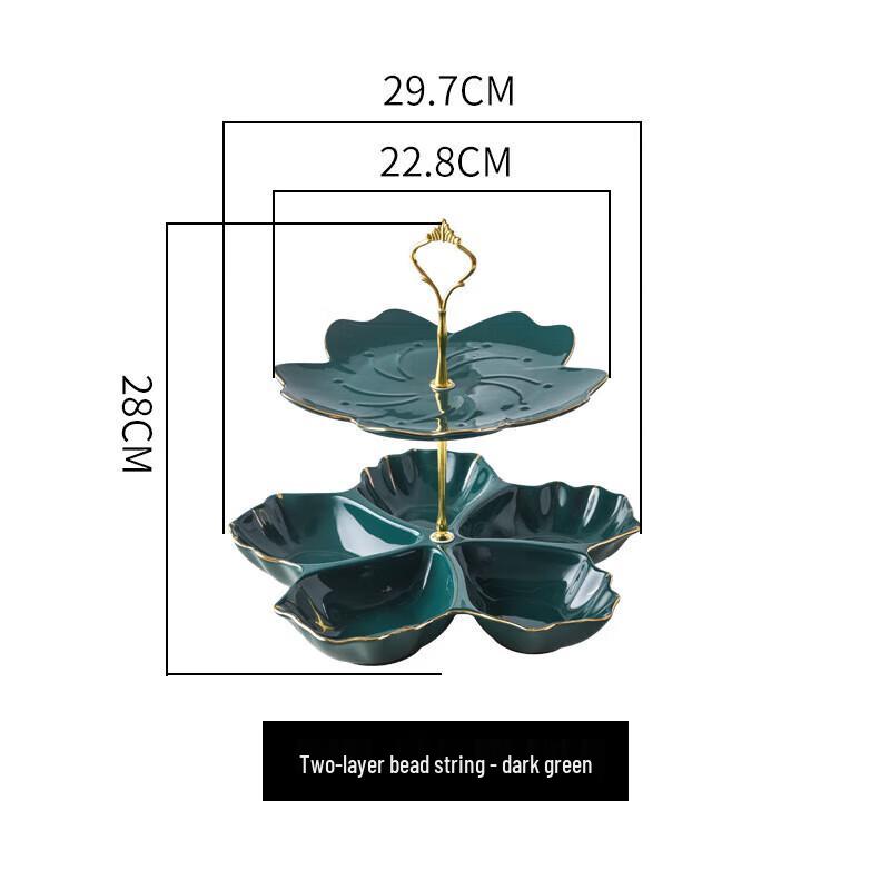 Light Luxury Multi-Tiered Glass Serving Tray