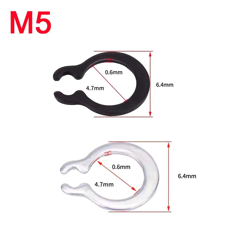 100-500Pc M3-M9 Stainles Steel/65Mn C-type Retaining Clip Snap Ring C Type External Circlip Retaining Rings Shaft Circlip Washer