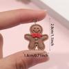 5/10/15pcs Gingerbread Pendant Resin Jewelry Gingerbread Doll Snowman Jewelry DIY Necklace Bracelet Earring Decoration