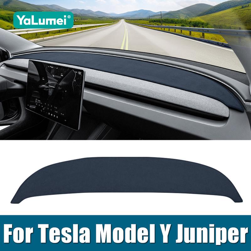 For Tesla Model Y Juniper Launch 2025 2026 EV Car Dashboard Cover trument Desk Sun Shade Anti-UV Carpet Mat Non-Slip Pad