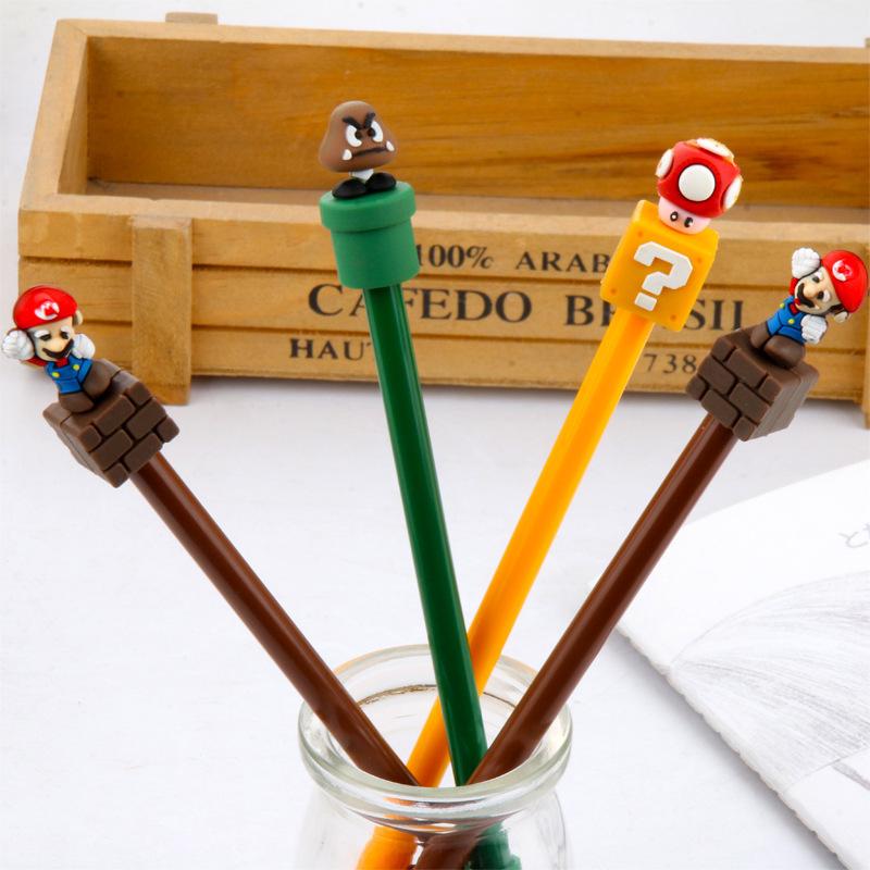 Super Mario Cartoon Gel Pen - Cute Korean Stationery for Students 0.5mm