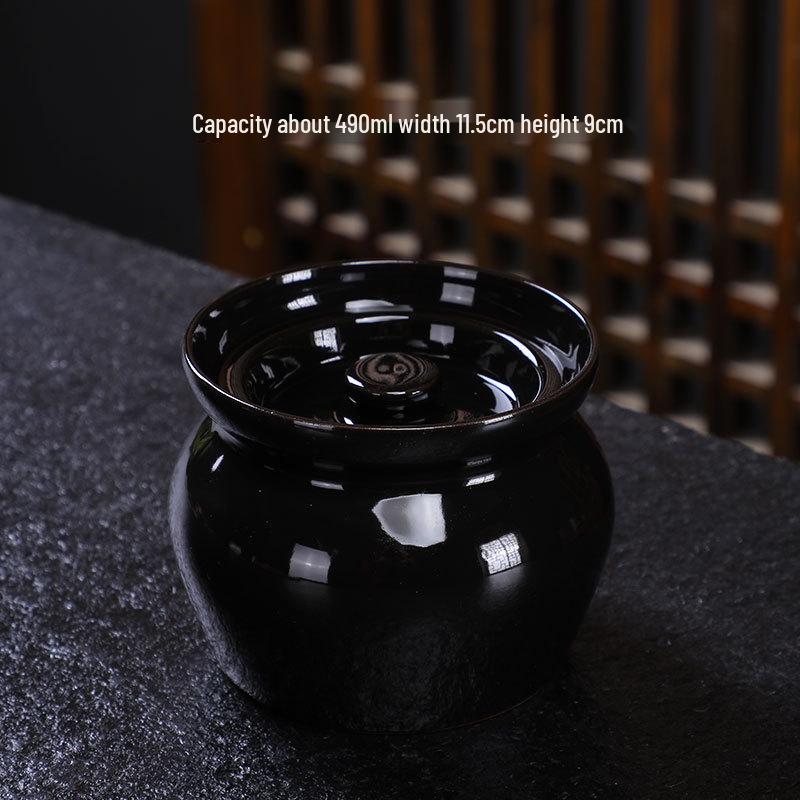 Single-Serve Ceramic Stew Pot with Lid for Soups and Snacks