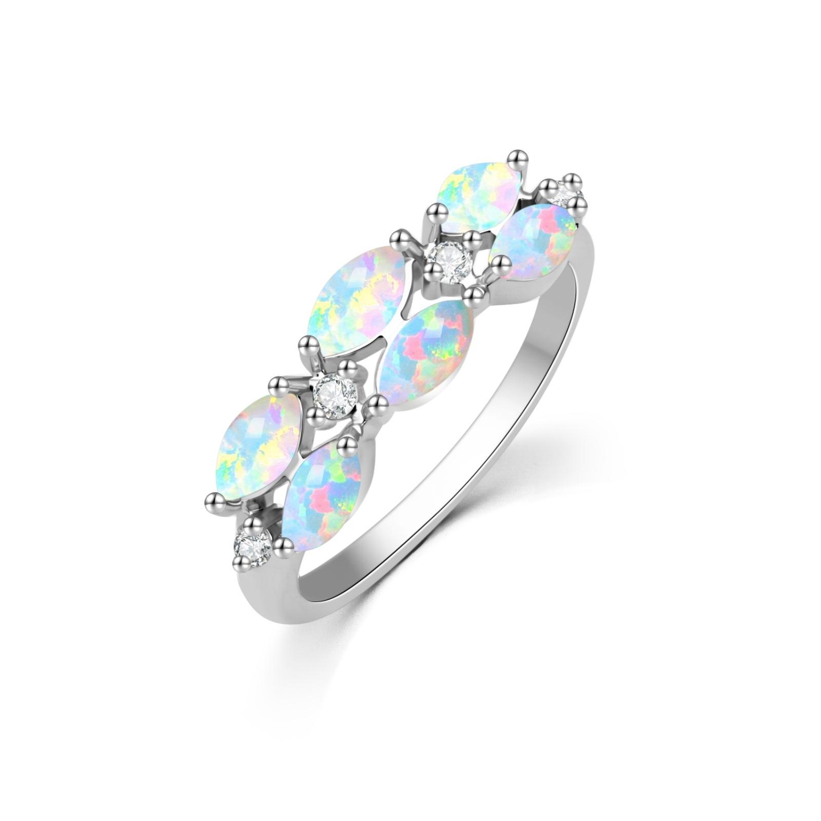 White Horse Eye, Ring 2026 Fashion Trend Jewelry Exquisite Rings no. 6 белый