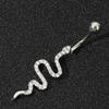 Sexy Belly Navel Piercing Stainless Steel Fashion Snake Belly Ring For Women Body Jewelry