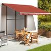 Replacement Canopy Fabric - vidaXL - Orange and Brown - 4.5x3.5 M