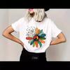 European and American Spot Printed Crew Neck T-shirt Spring and Summer Casual Short-sleeved Crew Neck Top Short-sleeved Women's T-shirt
