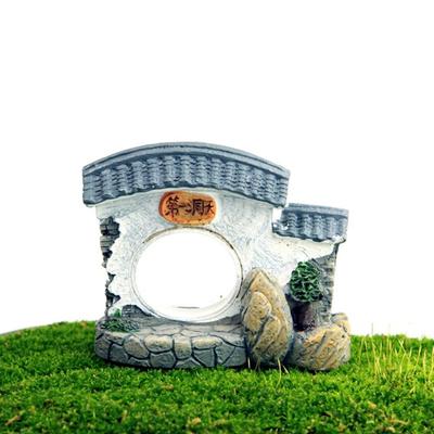 Small House Eco-friendly Fall Resistant Resin Mini House Model Statue Garden DIY Bonsai Decoration for Home Accessories