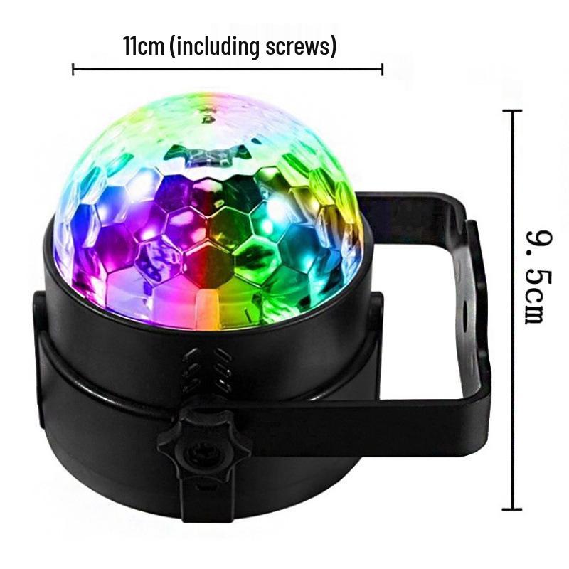 Voice-Controlled RGB LED Magic Ball Disco Light for Clubs and Christmas