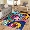 Customizable  Picasso Style Painting Printed Carpet Fashion Non-slip Floor Mat Outdoor Door Mat Play Mat Birthday Gift