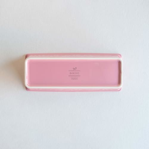 MIYAWO Bakeware Baker's Pound Cake Pan, Pink, 25cm Diameter x 10cm Depth x 6.5cm Height, Microwave, Dishwasher, and Oven Safe, BKS02-098