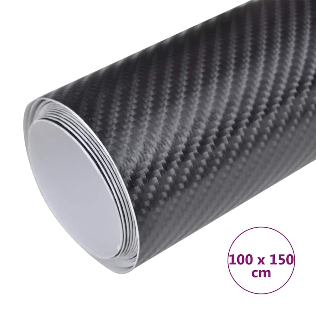 Car Wrap Film 4D Black 100x150 Cm