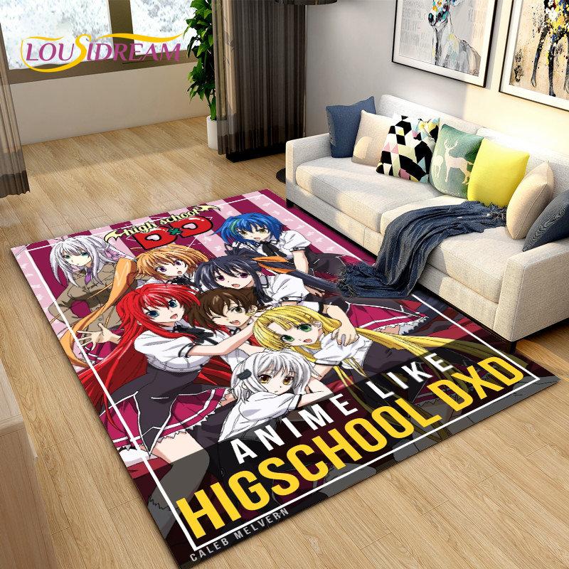 3D High School D×D Sexy Anime  Area Rug,Carpet Rug for Living Room Bedroom Sofa Doormat Decoration,kids Play Non-slip Floor Mat